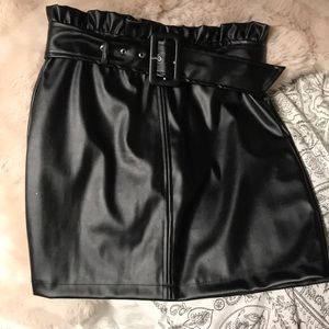 Leather skirt